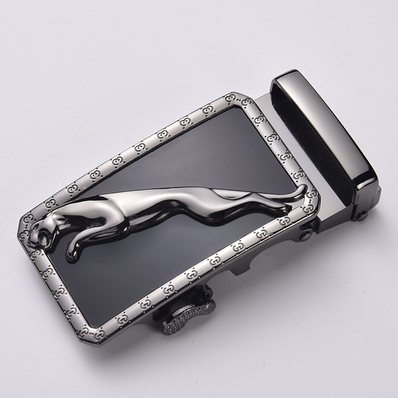 Vyrinis diržas su automatine sagtimi, stačiakampės formos lydinio sagtis, verslo stilius