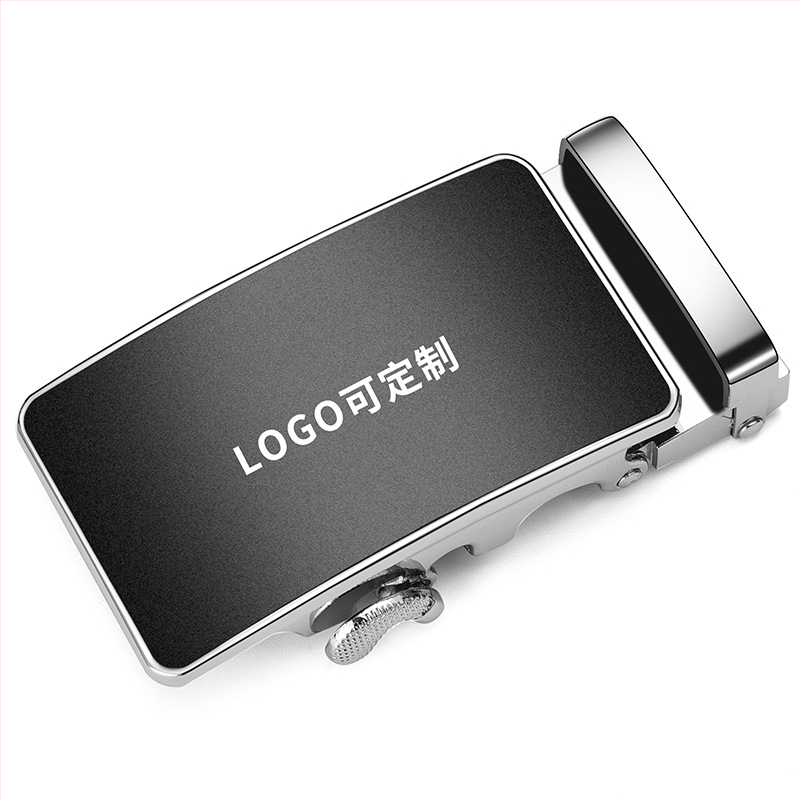 Vyrinis diržas su automatine sagtimi, stačiakampės formos lydinio sagtis, verslo stilius