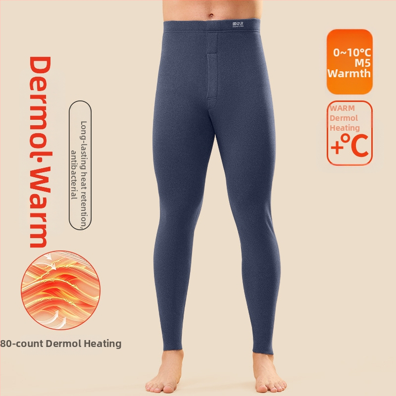 Férfi seamless melegítő nadrág fűtőszálas rosttal, fleece bélés, háromrétegű nylon anyag, extra vastag 501–600 g/m²