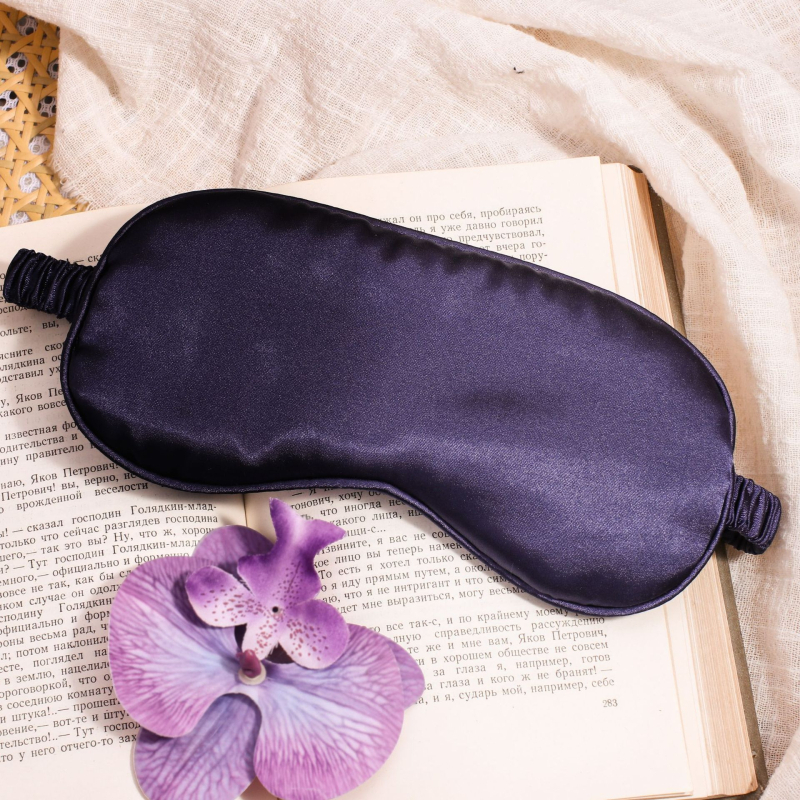 Dovanų rinkinys: akių kaukė iš dirbtinio šilko ir penkių dantų šukos, pakuotas į maišelį, CX prekės ženklas, vestuvėms dovaną