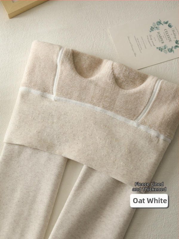 Καλσόν με ψηλή μέση για ανύψωση γλουτών, ζεστά, επενδυμένα με φλίς, πυκνό βαμβάκι, με πόδια