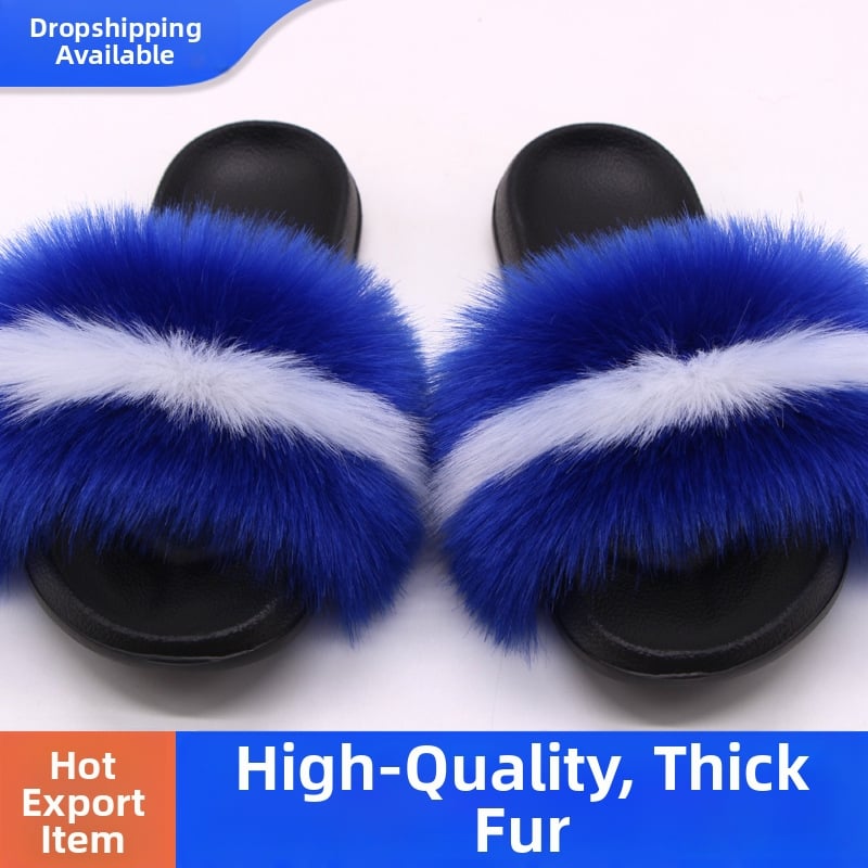 Lapsu kažokādas čības, korejiskais stils, augšdaļa un oderējums no kažokādas, EVA zole