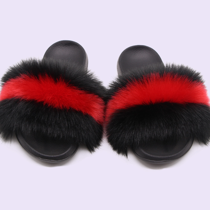 Lapsu kažokādas čības, korejiskais stils, augšdaļa un oderējums no kažokādas, EVA zole