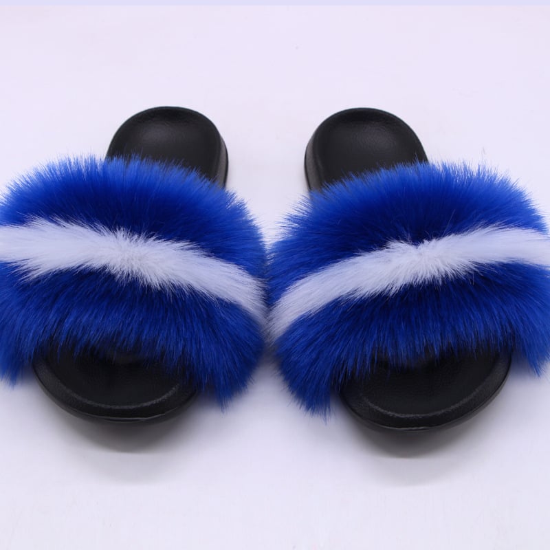 Lapsu kažokādas čības, korejiskais stils, augšdaļa un oderējums no kažokādas, EVA zole