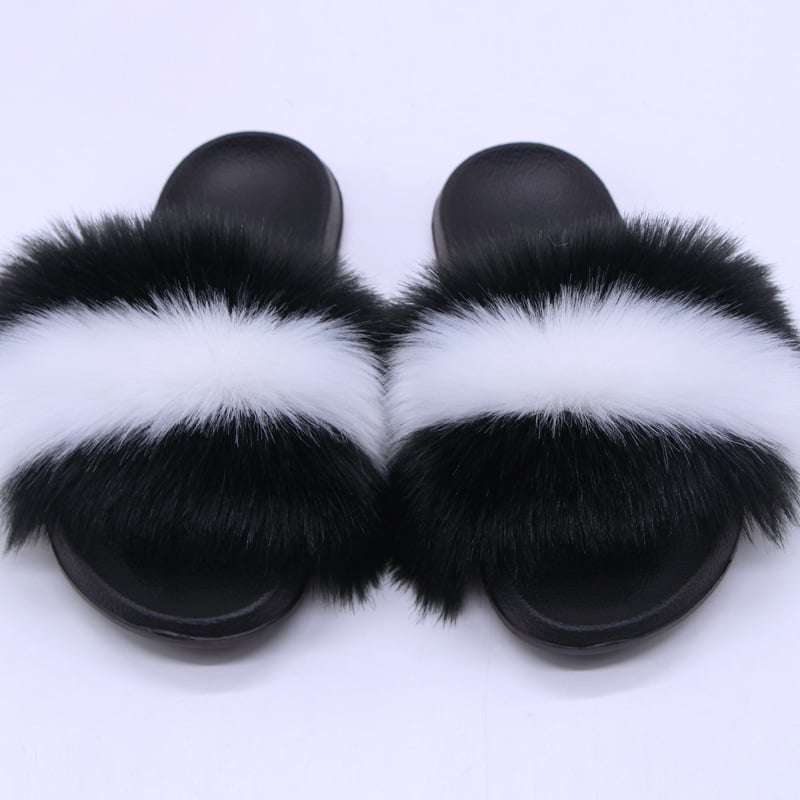 Lapsu kažokādas čības, korejiskais stils, augšdaļa un oderējums no kažokādas, EVA zole