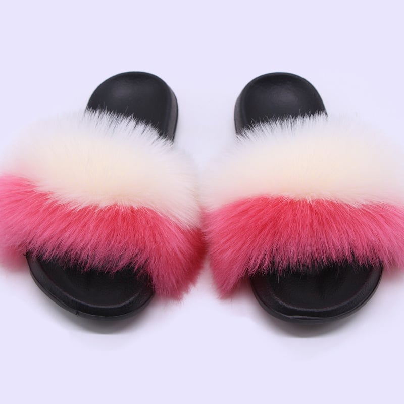 Lapsu kažokādas čības, korejiskais stils, augšdaļa un oderējums no kažokādas, EVA zole