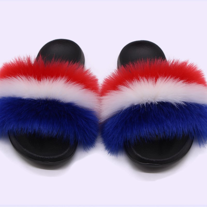 Lapsu kažokādas čības, korejiskais stils, augšdaļa un oderējums no kažokādas, EVA zole