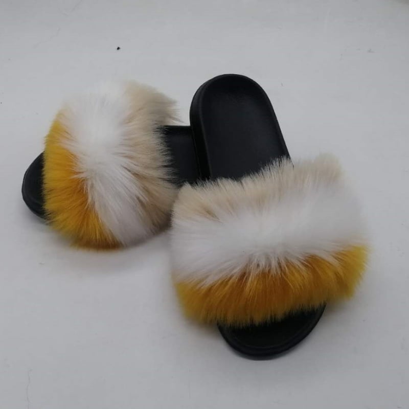 Lapsu kažokādas čības, korejiskais stils, augšdaļa un oderējums no kažokādas, EVA zole