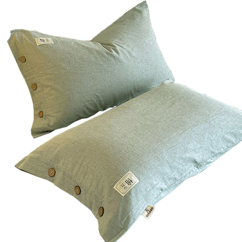 Jastučnica od 100% pamuka, 30 niti, tkanina yarn-dyed, reactive ispis i bojanje, moderni minimalistički stil