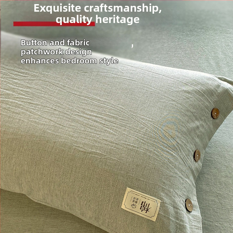 Jastučnica od 100% pamuka, 30 niti, tkanina yarn-dyed, reactive ispis i bojanje, moderni minimalistički stil