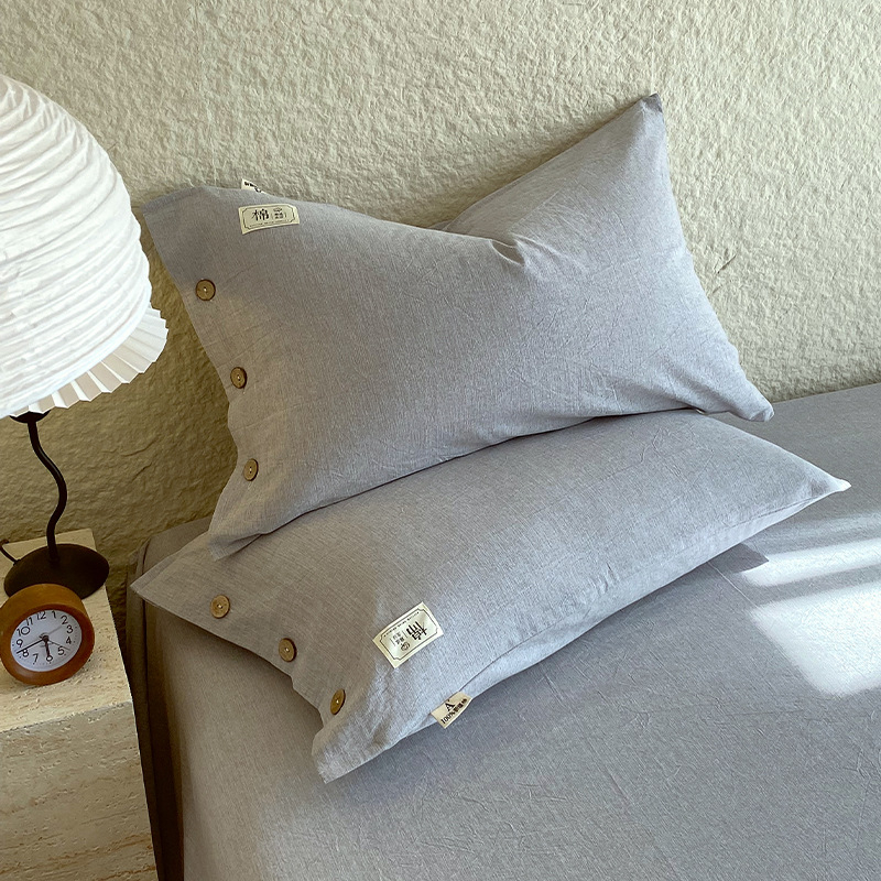 Jastučnica od 100% pamuka, 30 niti, tkanina yarn-dyed, reactive ispis i bojanje, moderni minimalistički stil