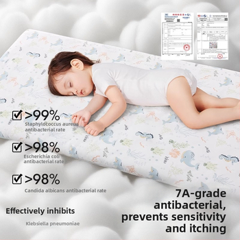 Belleptide Pamut Gumis Lepedő Babaágyhoz – Kedves Állat Minta, Súly 300–500 g