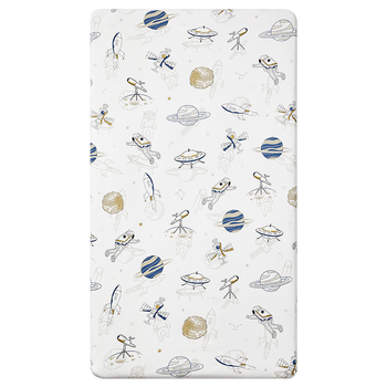 Belleptide Pamut Gumis Lepedő Babaágyhoz – Kedves Állat Minta, Súly 300–500 g