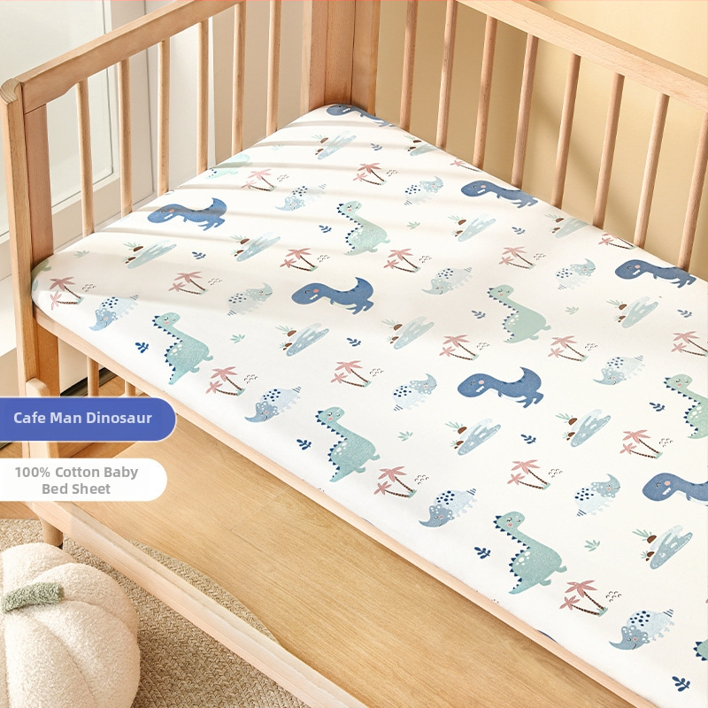 Belleptide Pamut Gumis Lepedő Babaágyhoz – Kedves Állat Minta, Súly 300–500 g