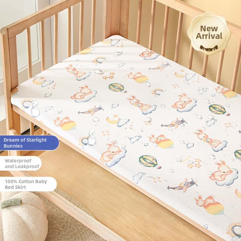 Belleptide Pamut Gumis Lepedő Babaágyhoz – Kedves Állat Minta, Súly 300–500 g