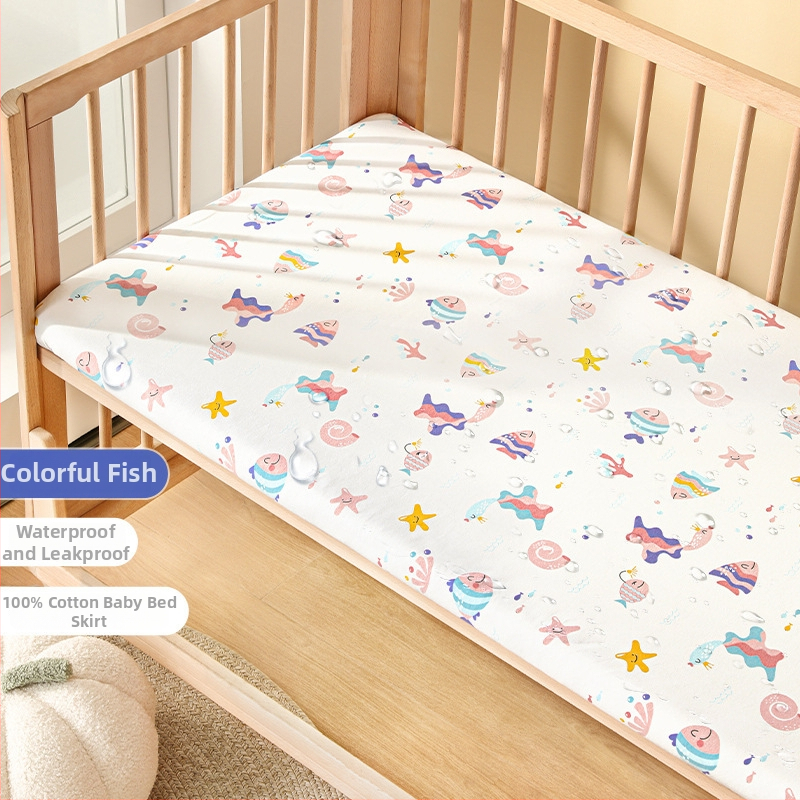 Belleptide Pamut Gumis Lepedő Babaágyhoz – Kedves Állat Minta, Súly 300–500 g