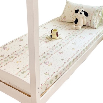 Nine-Flowered Rabbit gumirana plahte od 100% pamuka za 1,8 m studentski dom – moderan minimalistički uzorak biljaka
