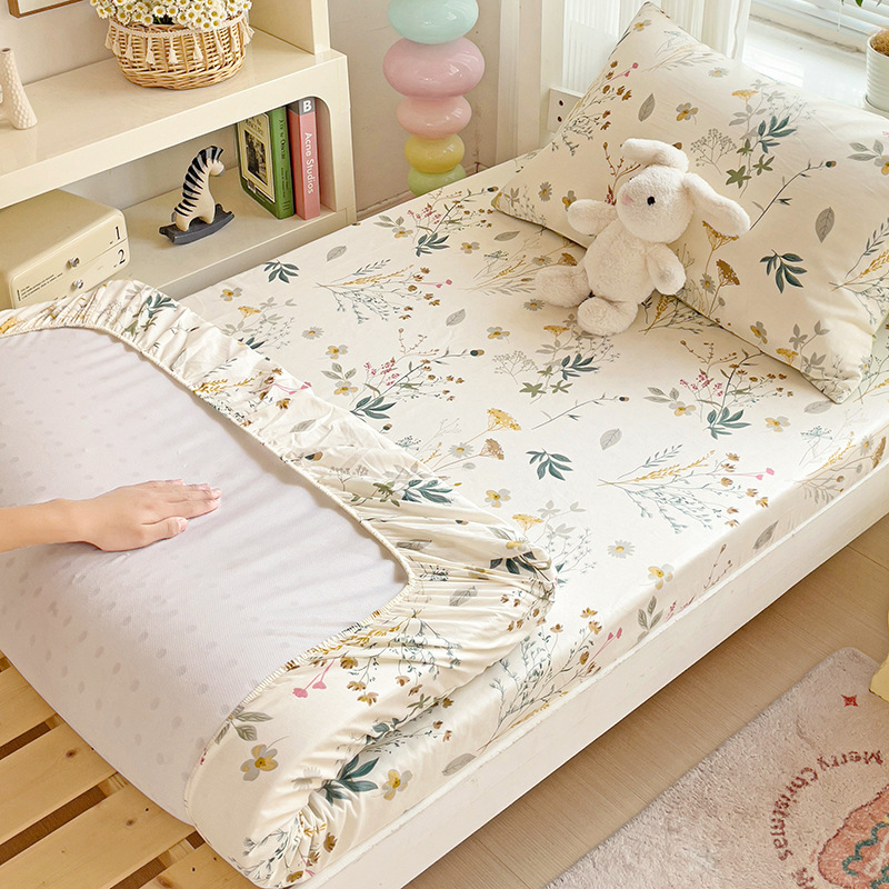 Nine-Flowered Rabbit gumirana plahte od 100% pamuka za 1,8 m studentski dom – moderan minimalistički uzorak biljaka
