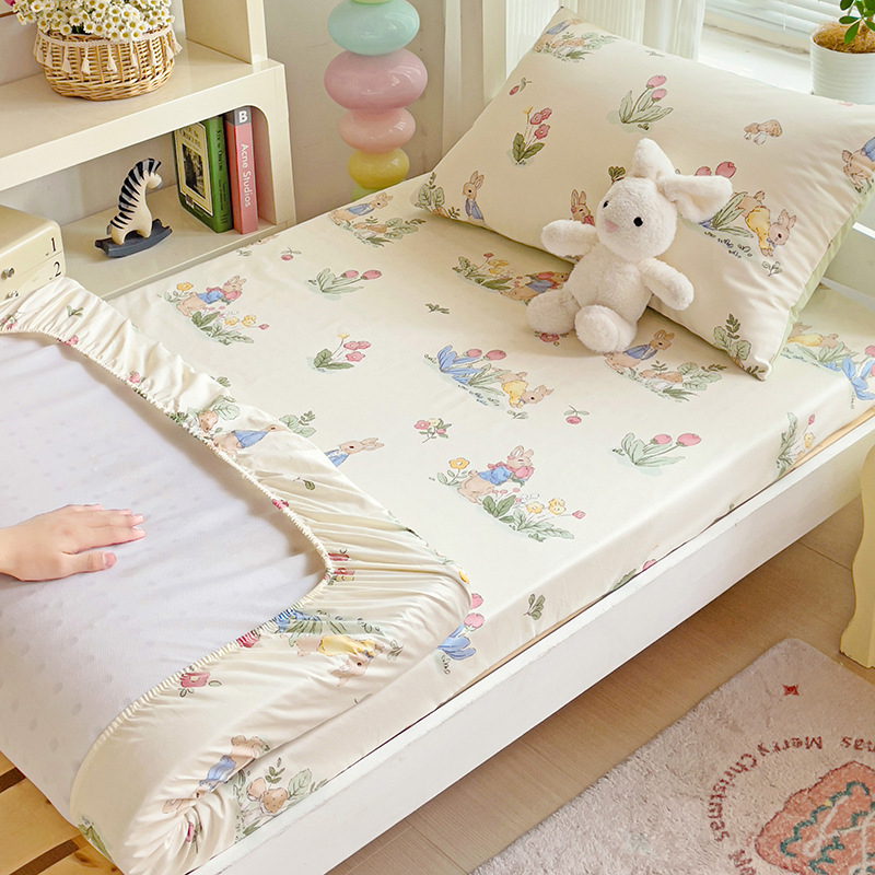 Nine-Flowered Rabbit gumirana plahte od 100% pamuka za 1,8 m studentski dom – moderan minimalistički uzorak biljaka