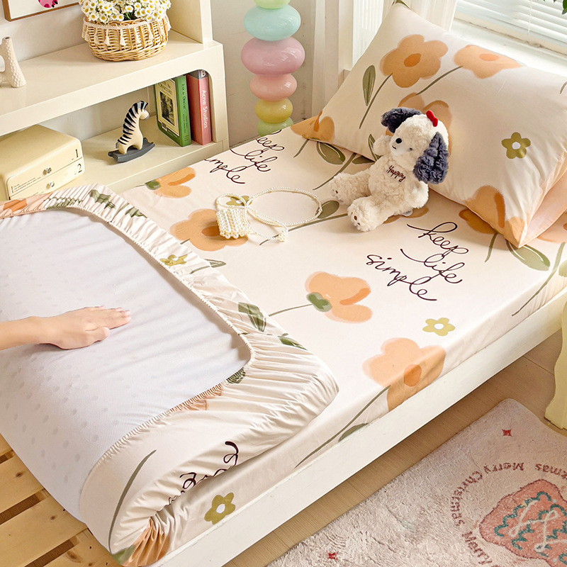 Nine-Flowered Rabbit gumirana plahte od 100% pamuka za 1,8 m studentski dom – moderan minimalistički uzorak biljaka