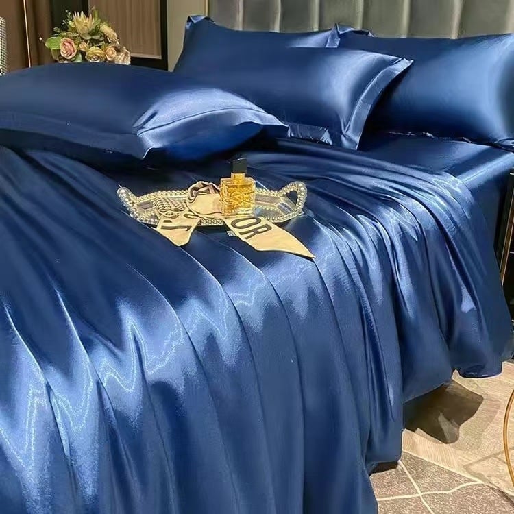 Европейски стил — тежка коприна, четириделен комплект спално бельо, тегло 2000-2500 g, Minzhiyan