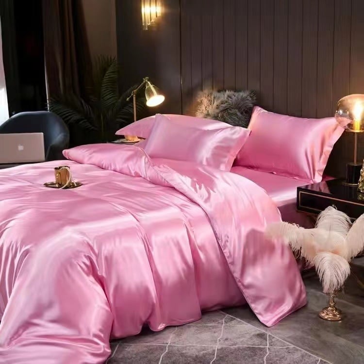 Европейски стил — тежка коприна, четириделен комплект спално бельо, тегло 2000-2500 g, Minzhiyan