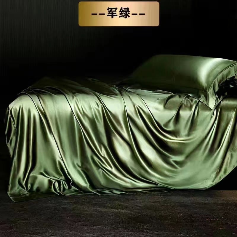 Европейски стил — тежка коприна, четириделен комплект спално бельо, тегло 2000-2500 g, Minzhiyan