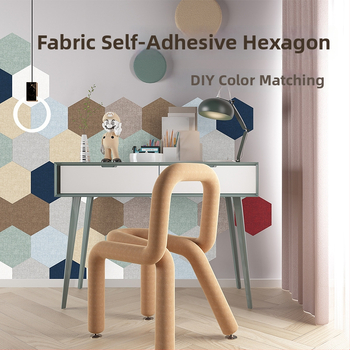 хексагонален стенен стикер от хартия, самозалепващ, против мухъл, нов китайски стил, декоративен модел