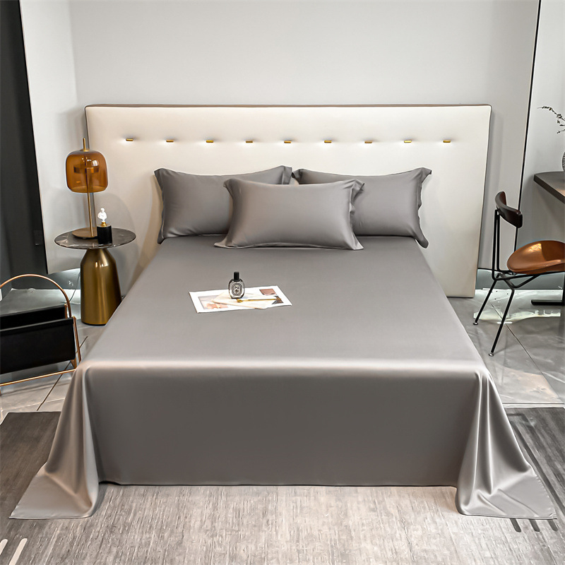 Trys dalių patalynės komplektas, 100% ilgam pluoštų medvilnė, twill audinys, vientisas raštas, reaktyvus dažymas, audinio tankis 200x100, šiuolaikinis minimalistinis stilius