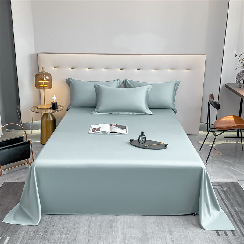 Trys dalių patalynės komplektas, 100% ilgam pluoštų medvilnė, twill audinys, vientisas raštas, reaktyvus dažymas, audinio tankis 200x100, šiuolaikinis minimalistinis stilius