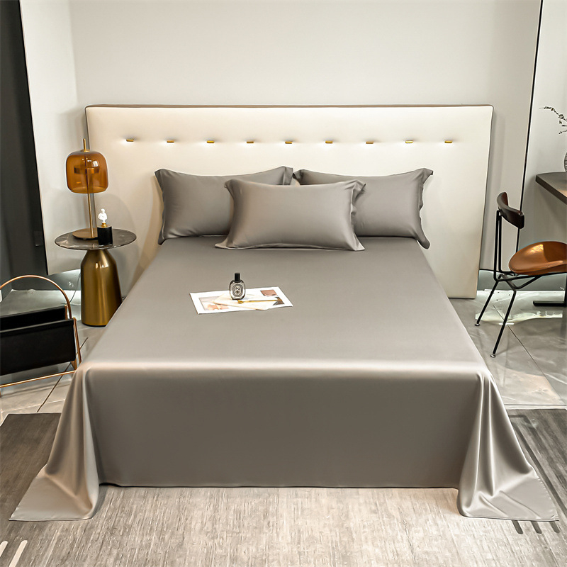 Trys dalių patalynės komplektas, 100% ilgam pluoštų medvilnė, twill audinys, vientisas raštas, reaktyvus dažymas, audinio tankis 200x100, šiuolaikinis minimalistinis stilius