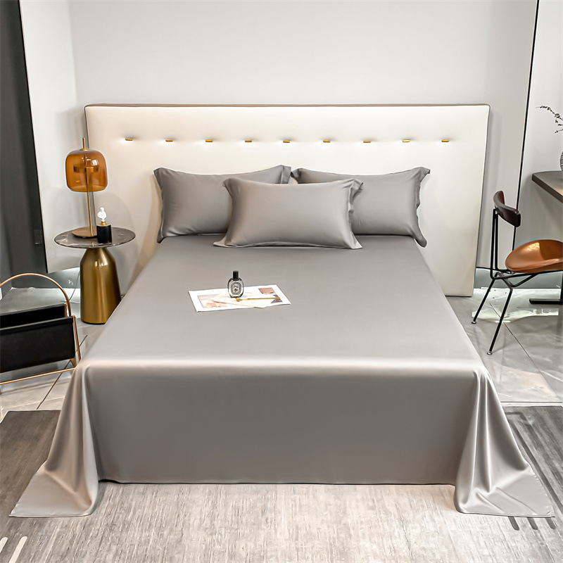 Trys dalių patalynės komplektas, 100% ilgam pluoštų medvilnė, twill audinys, vientisas raštas, reaktyvus dažymas, audinio tankis 200x100, šiuolaikinis minimalistinis stilius