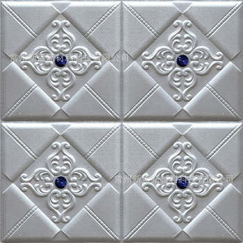 3D панели за стена от XPE пяна, европейски стил, подплатени стенни панели за телевизионен фон и декор на спалнята