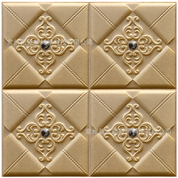 3D панели за стена от XPE пяна, европейски стил, подплатени стенни панели за телевизионен фон и декор на спалнята