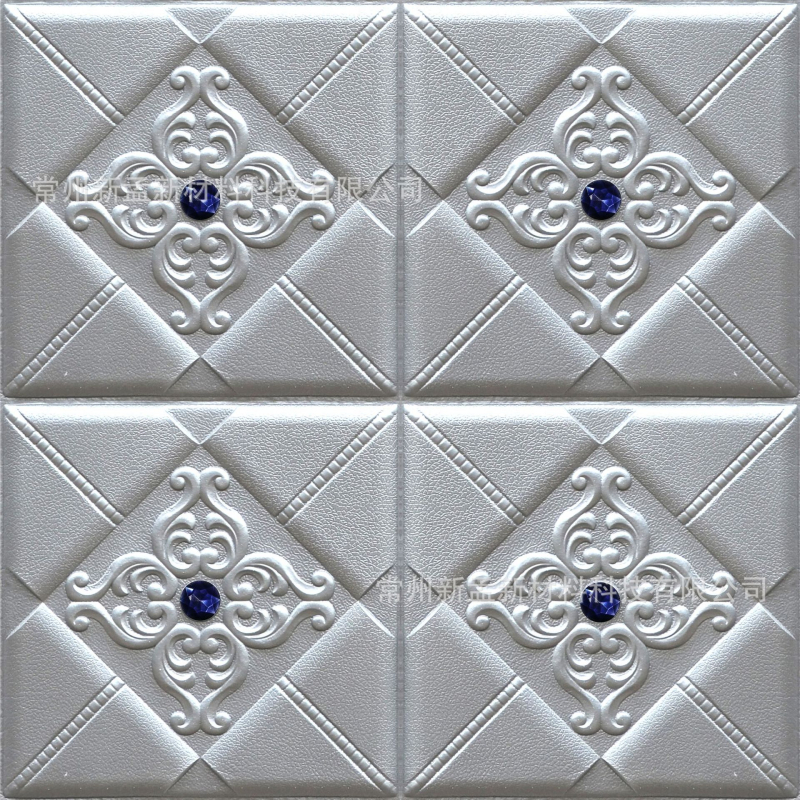 3D панели за стена от XPE пяна, европейски стил, подплатени стенни панели за телевизионен фон и декор на спалнята