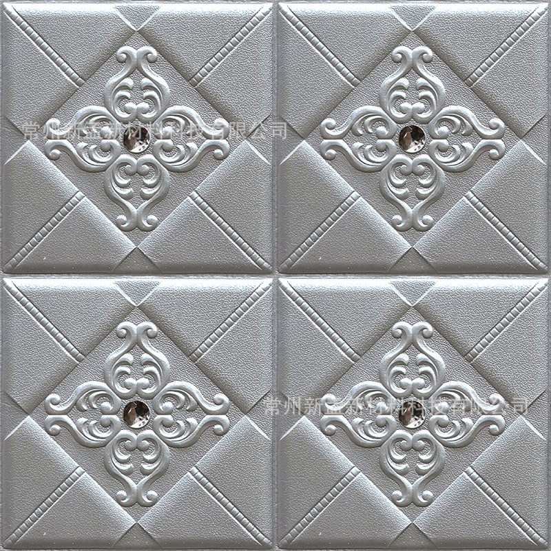 3D панели за стена от XPE пяна, европейски стил, подплатени стенни панели за телевизионен фон и декор на спалнята