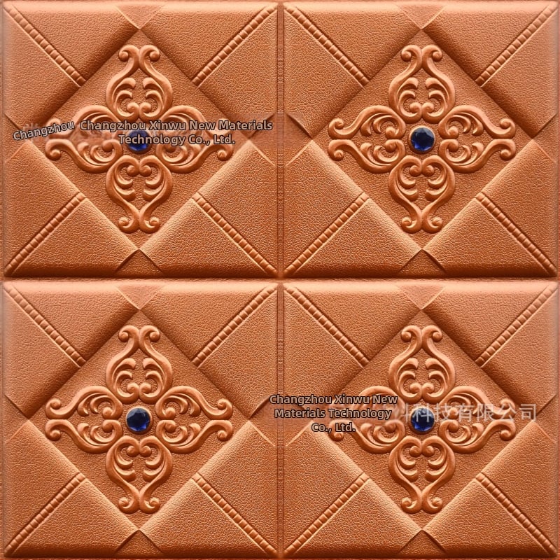 3D панели за стена от XPE пяна, европейски стил, подплатени стенни панели за телевизионен фон и декор на спалнята