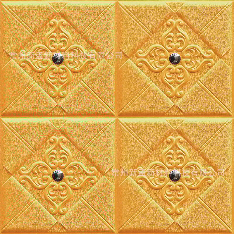 3D панели за стена от XPE пяна, европейски стил, подплатени стенни панели за телевизионен фон и декор на спалнята