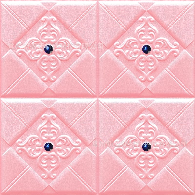 3D панели за стена от XPE пяна, европейски стил, подплатени стенни панели за телевизионен фон и декор на спалнята