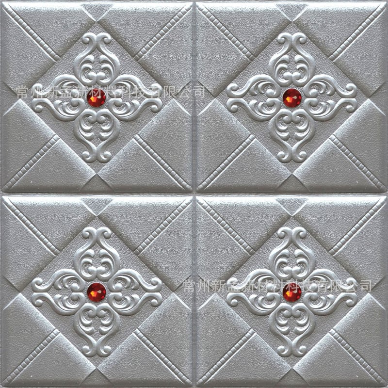 3D панели за стена от XPE пяна, европейски стил, подплатени стенни панели за телевизионен фон и декор на спалнята