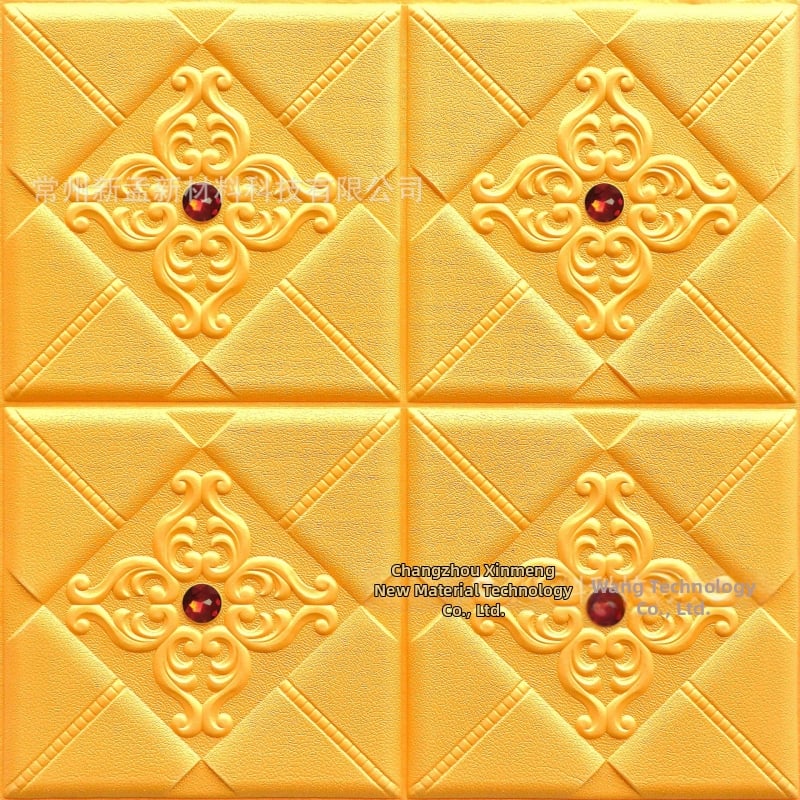 3D панели за стена от XPE пяна, европейски стил, подплатени стенни панели за телевизионен фон и декор на спалнята