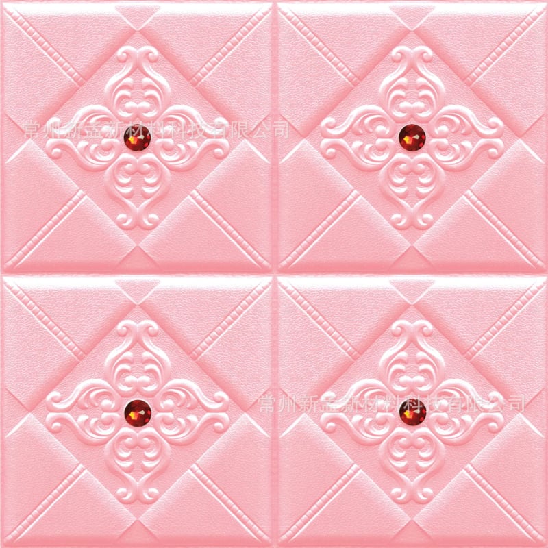 3D панели за стена от XPE пяна, европейски стил, подплатени стенни панели за телевизионен фон и декор на спалнята