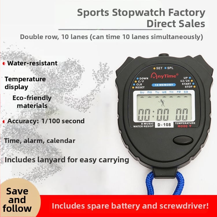 Χρονόμετρο για μαθητές – Προπονήσεις και αγώνες δρόμου, ψηφιακός αθλητικός διαιτητής, μάρκα Yaruishi