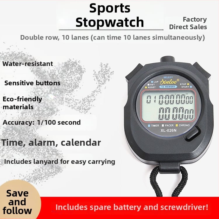 Χρονόμετρο για μαθητές – Προπονήσεις και αγώνες δρόμου, ψηφιακός αθλητικός διαιτητής, μάρκα Yaruishi