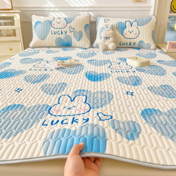 Vasaros latekso vėsinanti kilimėlis, natūralus lateksas, latekso kiekis 90% ar daugiau, spausdintas audinys, stilius Ins