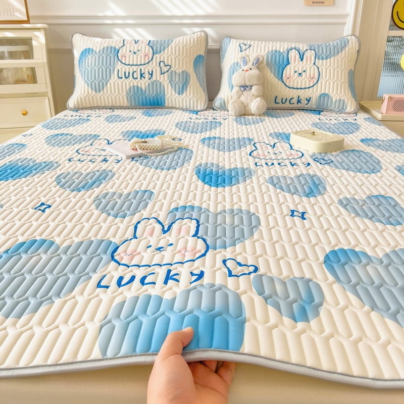 Vasaros latekso vėsinanti kilimėlis, natūralus lateksas, latekso kiekis 90% ar daugiau, spausdintas audinys, stilius Ins