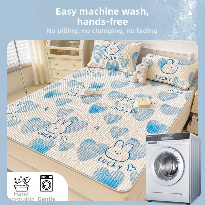 Vasaros latekso vėsinanti kilimėlis, natūralus lateksas, latekso kiekis 90% ar daugiau, spausdintas audinys, stilius Ins