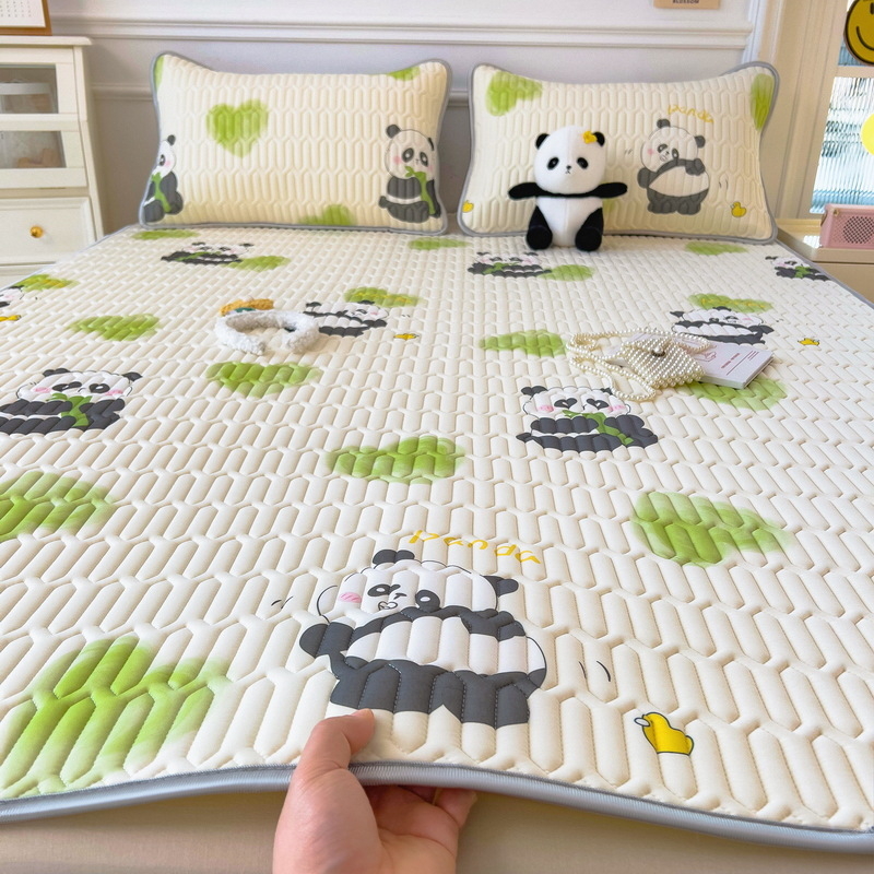 Vasaros latekso vėsinanti kilimėlis, natūralus lateksas, latekso kiekis 90% ar daugiau, spausdintas audinys, stilius Ins