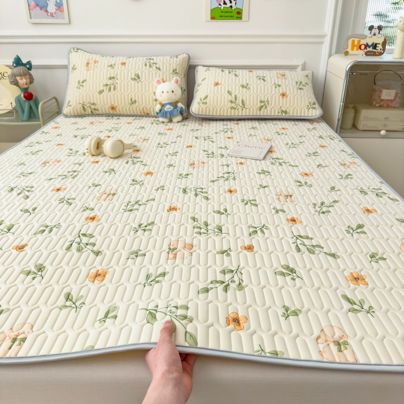 Vasaros latekso vėsinanti kilimėlis, natūralus lateksas, latekso kiekis 90% ar daugiau, spausdintas audinys, stilius Ins