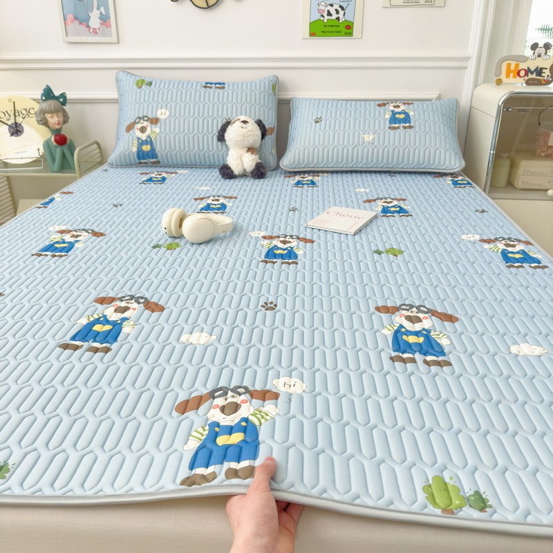 Vasaros latekso vėsinanti kilimėlis, natūralus lateksas, latekso kiekis 90% ar daugiau, spausdintas audinys, stilius Ins